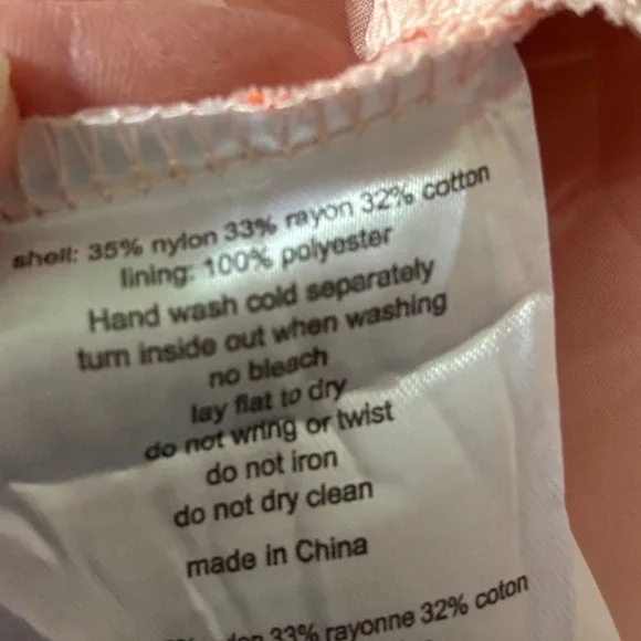 DB Studio Pink Floral Lace Strapless Mini Dress Fairycore Cottagecore Size 2 NWT - Picture 5 of 5